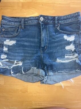 American Eagle Ripped Denim Shorts
